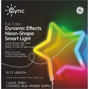 General Electric - GE 10' Cync Dynamic Effects Neon Rope White
